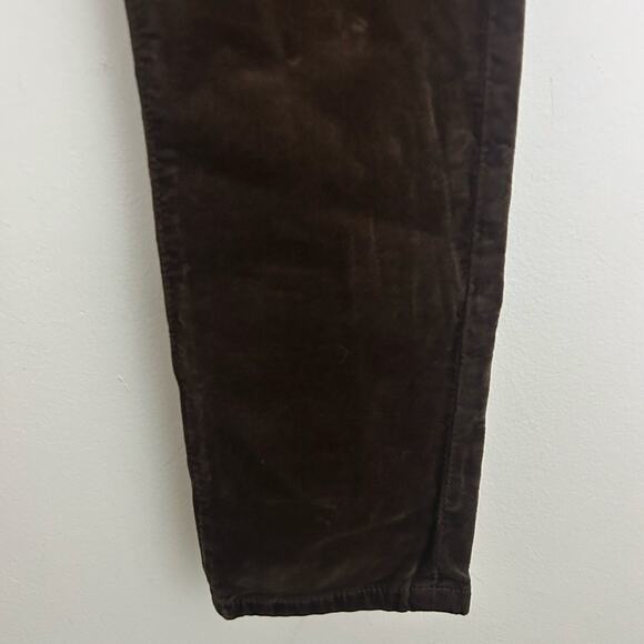 AG Adriano Goldschmied Women's The Legging Ankle Velvet Pants Brown 27 NWOT - Picture 4 of 9